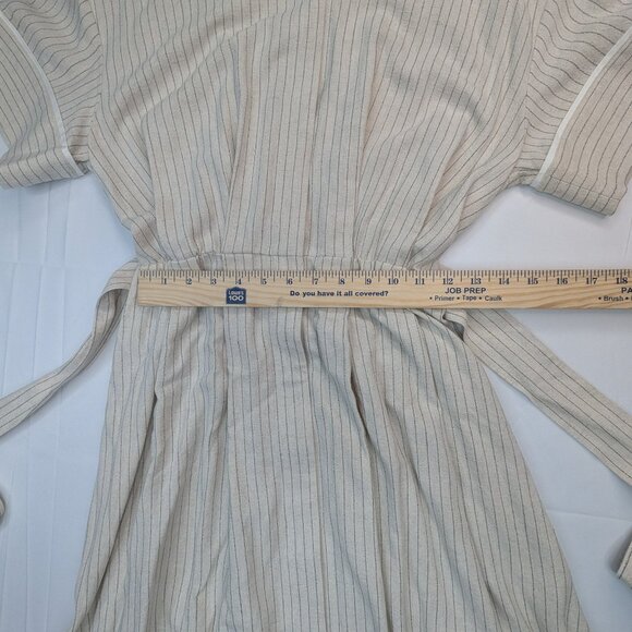 Tuckernuck Natural Stripe Kate Dress Size Xs Tan Cream Color - Picture 12 of 16